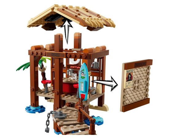 Конструктор LEGO One Piece Хатина у Селищі Вітряків (75636-), зображення 4 Конструктор LEGO One Piece Хатина у Селищі Вітряків (75636-), зображення 4