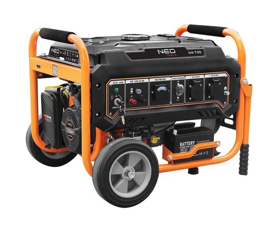 Генератор Neo Tools 230V, kW, електростартер, AVR (04-730P), изображение 5 Генератор Neo Tools 230V, kW, електростартер, AVR (04-730P), изображение 5