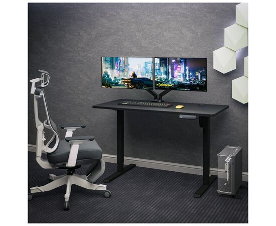 Компьютерный стол Mealux PowerDesk Energy Black з електрорегулюванням висоти (EVO-201 Energy B/B), изображение 3 Компьютерный стол Mealux PowerDesk Energy Black з електрорегулюванням висоти (EVO-201 Energy B/B), изображение 3