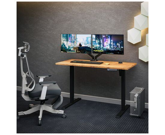 Компьютерный стол Mealux PowerDesk Energy Mahogany з електрорегулюванням висоти (EVO-201 Energy Mahogany/B), изображение 4 Компьютерный стол Mealux PowerDesk Energy Mahogany з електрорегулюванням висоти (EVO-201 Energy Mahogany/B), изображение 4