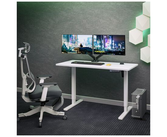 Компьютерный стол Mealux PowerDesk Energy White з електрорегулюванням висоти (EVO-201 Energy W/W), изображение 4 Компьютерный стол Mealux PowerDesk Energy White з електрорегулюванням висоти (EVO-201 Energy W/W), изображение 4