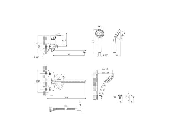 Смеситель Kroner KRM Odra - C070 (CV019269), изображение 9 Смеситель Kroner KRM Odra - C070 (CV019269), изображение 9
