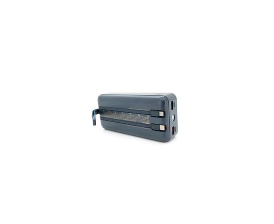 Батарея универсальная Remax 30000mAh, 22.5W, USB+Type-C, with cables Lighting+Type-C, Black (RPP-550), изображение 3 Батарея универсальная Remax 30000mAh, 22.5W, USB+Type-C, with cables Lighting+Type-C, Black (RPP-550), изображение 3