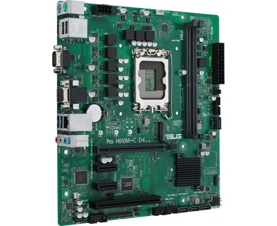 Материнская плата ASUS Pro H610M-C D4-CSM, изображение 2 Материнская плата ASUS Pro H610M-C D4-CSM, изображение 2