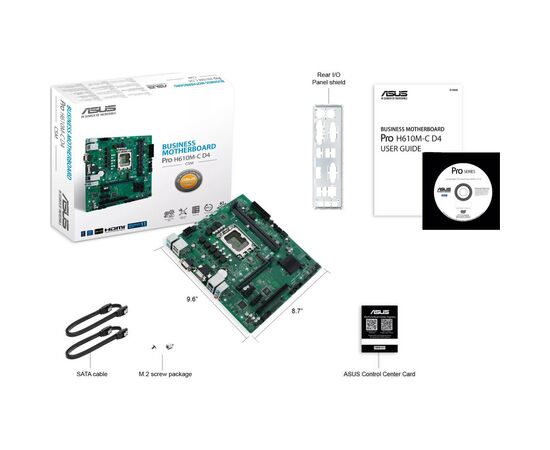 Материнская плата ASUS Pro H610M-C D4-CSM, изображение 7 Материнская плата ASUS Pro H610M-C D4-CSM, изображение 7