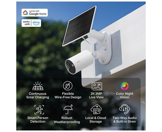 Камера видеонаблюдения TP-Link TAPO-C410-KIT, изображение 5 Камера видеонаблюдения TP-Link TAPO-C410-KIT, изображение 5