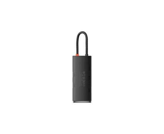 Концентратор Baseus USB-C 6-in-1 HDMI + 2xUSB 3.0 + PD + SD/TF black (WKQX050101), изображение 2 Концентратор Baseus USB-C 6-in-1 HDMI + 2xUSB 3.0 + PD + SD/TF black (WKQX050101), изображение 2