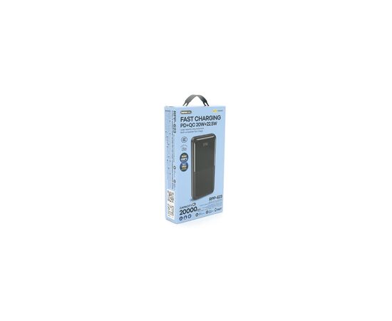 Батарея универсальная Remax 20000mAh, 22.5W, 2*USB+Type-C, Black (RPP-623), изображение 4 Батарея универсальная Remax 20000mAh, 22.5W, 2*USB+Type-C, Black (RPP-623), изображение 4