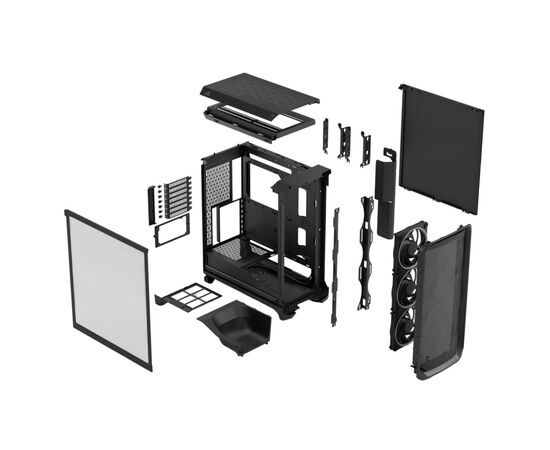 Корпус Fractal Design Meshify 3 Black RGB TG LT (FD-C-MES3A-06), зображення 11 Корпус Fractal Design Meshify 3 Black RGB TG LT (FD-C-MES3A-06), зображення 11
