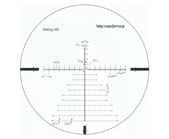 Оптический прицел Vector Optics Continental 3-18x50 (34 мм) illum. FFP VCT-34 (SCFF-28), изображение 11 Оптический прицел Vector Optics Continental 3-18x50 (34 мм) illum. FFP VCT-34 (SCFF-28), изображение 11