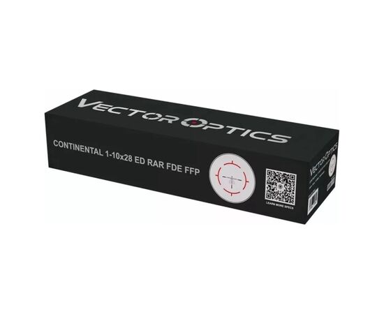Оптический прицел Vector Optics Continental X10 1-10x28 (34 мм) ED FFP illum. VET-CTR FDE (SCFF-68), изображение 8 Оптический прицел Vector Optics Continental X10 1-10x28 (34 мм) ED FFP illum. VET-CTR FDE (SCFF-68), изображение 8