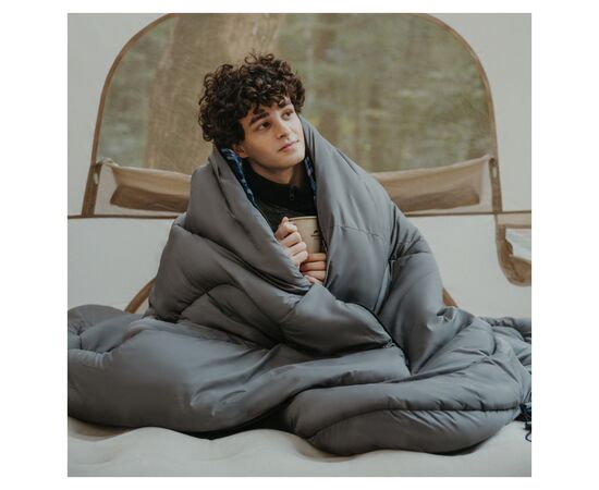 Спальный мешок Naturehike з капюшоном Clear Sky CNK2450WS042, сірий (6927595792049), изображение 10