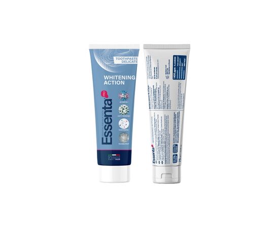 Зубная паста Essenta Pro Whitening Action 75 мл (8031447500060), изображение 2 Зубная паста Essenta Pro Whitening Action 75 мл (8031447500060), изображение 2