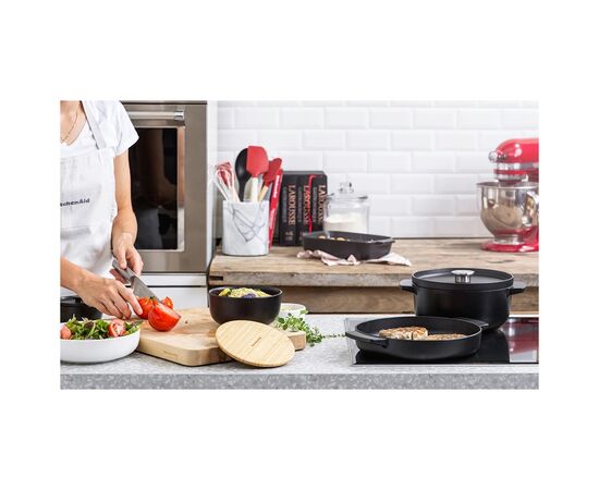 Сковорода KitchenAid Matte Oven-to-table гриль 26 см (CC004600-001), изображение 3 Сковорода KitchenAid Matte Oven-to-table гриль 26 см (CC004600-001), изображение 3