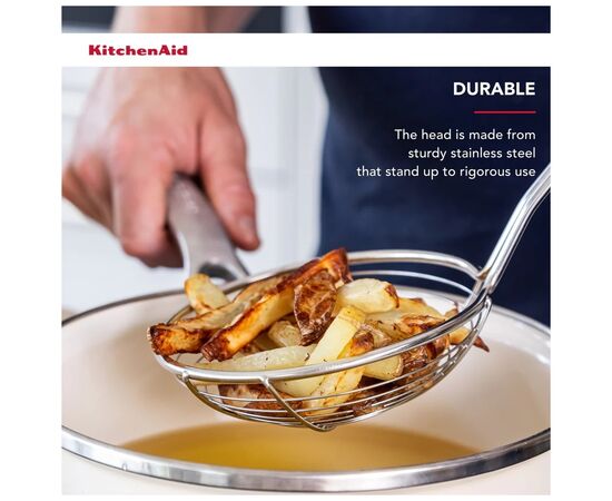 Шумовка KitchenAid Coreline, 37,3 см, сірий (KAS010OHCGG), изображение 6 Шумовка KitchenAid Coreline, 37,3 см, сірий (KAS010OHCGG), изображение 6