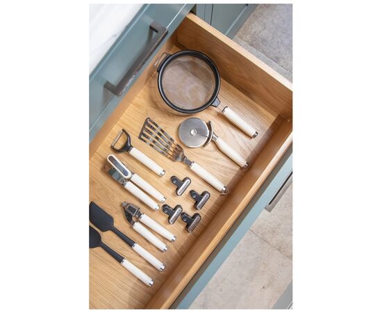Шумовка KitchenAid Coreline, 38,1 см, кремовий (KAG010OHACE), изображение 10 Шумовка KitchenAid Coreline, 38,1 см, кремовий (KAG010OHACE), изображение 10