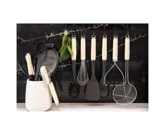 Шумовка KitchenAid Coreline, 38,1 см, кремовий (KAG010OHACE), изображение 11 Шумовка KitchenAid Coreline, 38,1 см, кремовий (KAG010OHACE), изображение 11