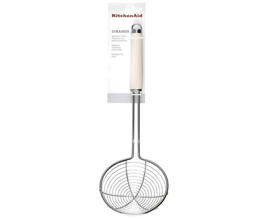 Шумовка KitchenAid Coreline, 38,1 см, кремовий (KAG010OHACE), изображение 4 Шумовка KitchenAid Coreline, 38,1 см, кремовий (KAG010OHACE), изображение 4