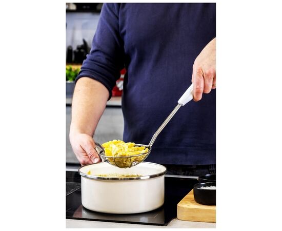 Шумовка KitchenAid Coreline, 38,1 см, кремовий (KAG010OHACE), изображение 6 Шумовка KitchenAid Coreline, 38,1 см, кремовий (KAG010OHACE), изображение 6