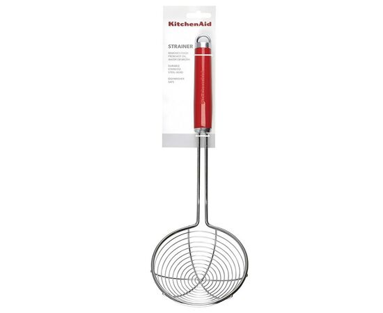 Шумовка KitchenAid Coreline, 38,1 см, червоний (KAG010OHERE), изображение 4 Шумовка KitchenAid Coreline, 38,1 см, червоний (KAG010OHERE), изображение 4