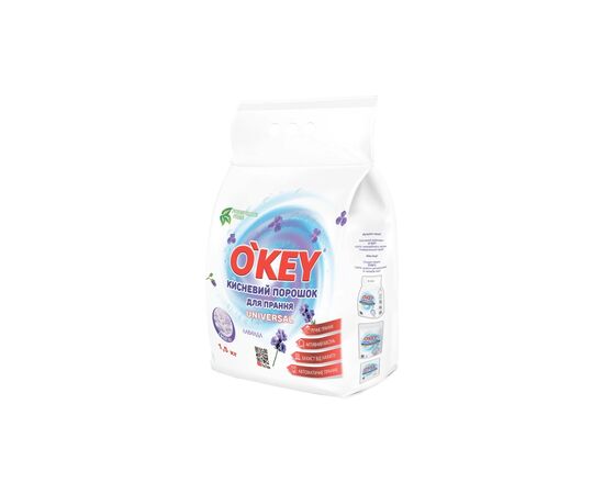 Стиральный порошок O'KEY Universal Кислородный Лаванда 1.5 кг (4820049384673) Стиральный порошок O'KEY Universal Кислородный Лаванда 1.5 кг (4820049384673)