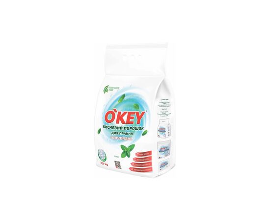 Стиральный порошок O'KEY Universal Кислородный Мята 2.8 кг (4820049384833) Стиральный порошок O'KEY Universal Кислородный Мята 2.8 кг (4820049384833)