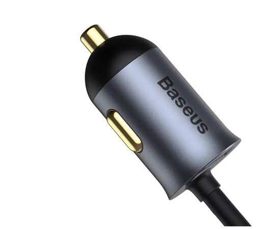 Зарядний пристрій Baseus 2xUSB + Share Together Cigarette Lighter 120W gray (CCBT-D0G), зображення 6 Зарядний пристрій Baseus 2xUSB + Share Together Cigarette Lighter 120W gray (CCBT-D0G), зображення 6