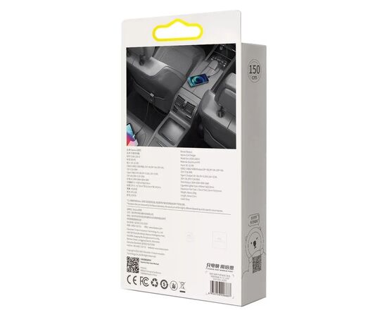 Зарядний пристрій Baseus 2xUSB + Share Together Cigarette Lighter 120W gray (CCBT-D0G), зображення 8 Зарядний пристрій Baseus 2xUSB + Share Together Cigarette Lighter 120W gray (CCBT-D0G), зображення 8