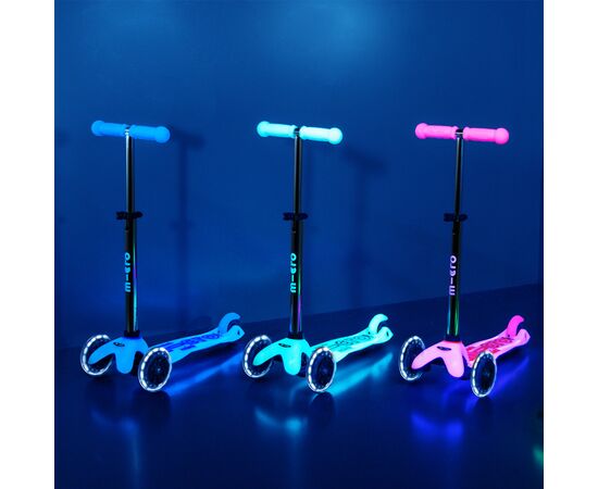 Самокат Micro Mini Deluxe Glow LED льодовик аква (MMD218), изображение 10 Самокат Micro Mini Deluxe Glow LED льодовик аква (MMD218), изображение 10