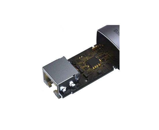 Адаптер USB-C to RJ45 Ethernet 1000Mbps Lite Series Baseus (WKQX000313), изображение 4 Адаптер USB-C to RJ45 Ethernet 1000Mbps Lite Series Baseus (WKQX000313), изображение 4
