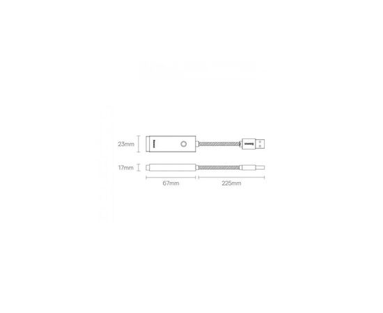 Адаптер USB-C to RJ45 Ethernet 1000Mbps Lite Series Baseus (WKQX000313), изображение 5 Адаптер USB-C to RJ45 Ethernet 1000Mbps Lite Series Baseus (WKQX000313), изображение 5