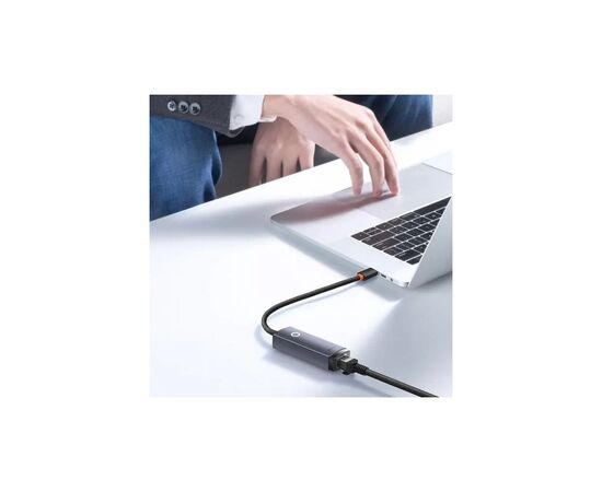 Адаптер USB-C to RJ45 Ethernet 1000Mbps Lite Series Baseus (WKQX000313), изображение 7 Адаптер USB-C to RJ45 Ethernet 1000Mbps Lite Series Baseus (WKQX000313), изображение 7