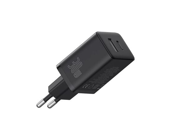 Зарядное устройство Baseus 1xUSB-C 30W + 1xUSB black (P10111404113-00), изображение 4