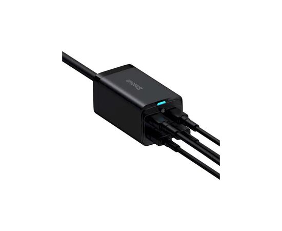 Зарядний пристрій Baseus 2xUSB-C 100W + 2xUSB GaN black (CCGP000101), зображення 6 Зарядний пристрій Baseus 2xUSB-C 100W + 2xUSB GaN black (CCGP000101), зображення 6