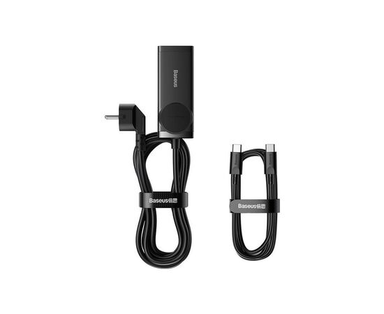 Зарядное устройство Baseus AC + 2xUSB-C 65W + 2xUSB black (PSZM000901), изображение 7