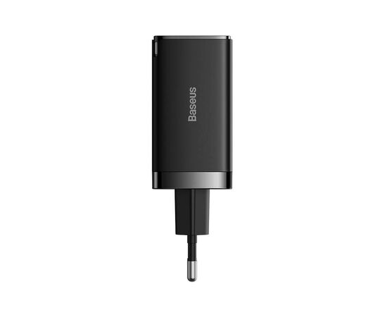 Зарядное устройство Baseus 2xUSB-C 65W + 1xUSB GaN + cable USB-C to USB-C 100W 1.0m black (CCGP120201), изображение 2