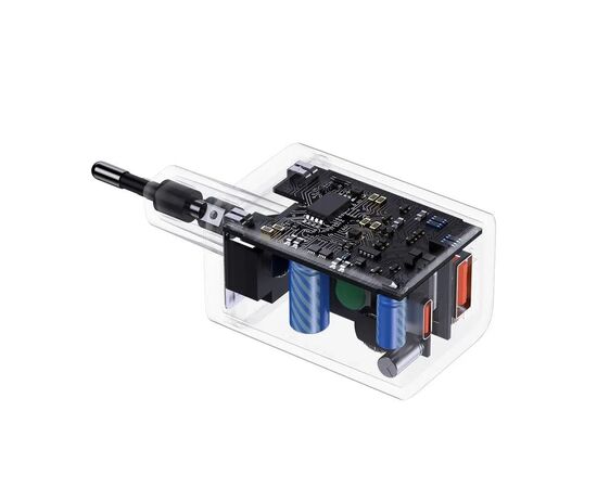 Зарядний пристрій Baseus 1xUSB-C 30W + 1xUSB white (CCSUPP-E02), зображення 8 Зарядний пристрій Baseus 1xUSB-C 30W + 1xUSB white (CCSUPP-E02), зображення 8