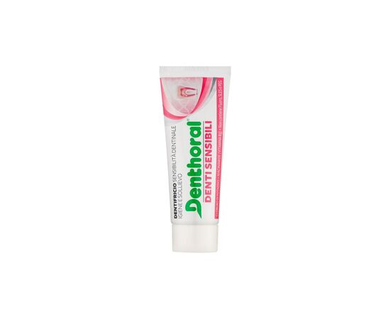 Зубная паста Denthoral Dentifricio Sensitive Teeth Для чувствительных зубов 75 мл (8002185041405), изображение 3 Зубная паста Denthoral Dentifricio Sensitive Teeth Для чувствительных зубов 75 мл (8002185041405), изображение 3
