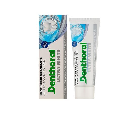 Зубная паста Denthoral Dentifricio Ultra White Ультра отбеливание 75 мл (8002185041610) Зубная паста Denthoral Dentifricio Ultra White Ультра отбеливание 75 мл (8002185041610)