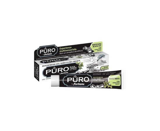 Зубная паста Puro by Forhans Black4White Отбеливающая 75 мл (8002185071808) Зубная паста Puro by Forhans Black4White Отбеливающая 75 мл (8002185071808)