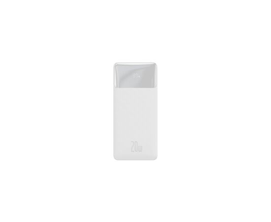 Батарея универсальная Baseus Bipow 20000mAh, Input(microUSB,Type-C), Output(2хUSB,Type-C), White (PPBD20K), изображение 2 Батарея универсальная Baseus Bipow 20000mAh, Input(microUSB,Type-C), Output(2хUSB,Type-C), White (PPBD20K), изображение 2