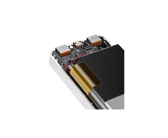 Батарея универсальная Baseus Bipow 20000mAh, Input(microUSB,Type-C), Output(2хUSB,Type-C), White (PPBD20K), изображение 7 Батарея универсальная Baseus Bipow 20000mAh, Input(microUSB,Type-C), Output(2хUSB,Type-C), White (PPBD20K), изображение 7