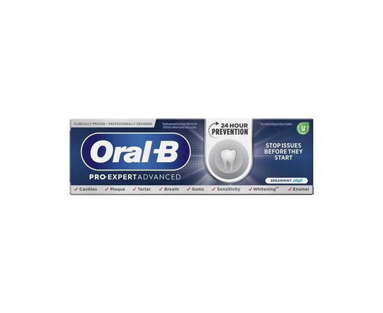 Зубна паста Oral-B Pro-Expert Додаткове відбілювання 75 мл (8700216106702), зображення 2 Зубна паста Oral-B Pro-Expert Додаткове відбілювання 75 мл (8700216106702), зображення 2