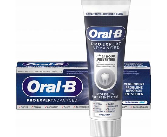 Зубна паста Oral-B Pro-Expert Додаткове відбілювання 75 мл (8700216106702), зображення 3 Зубна паста Oral-B Pro-Expert Додаткове відбілювання 75 мл (8700216106702), зображення 3