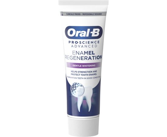 Зубна паста Oral-B Pro-Science Відновлення емалі Делікатне відбілювання 75 мл (8001090247582), зображення 2 Зубна паста Oral-B Pro-Science Відновлення емалі Делікатне відбілювання 75 мл (8001090247582), зображення 2