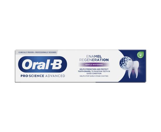 Зубна паста Oral-B Pro-Science Відновлення емалі Делікатне відбілювання 75 мл (8001090247582), зображення 3 Зубна паста Oral-B Pro-Science Відновлення емалі Делікатне відбілювання 75 мл (8001090247582), зображення 3