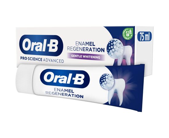 Зубна паста Oral-B Pro-Science Відновлення емалі Делікатне відбілювання 75 мл (8001090247582), зображення 4 Зубна паста Oral-B Pro-Science Відновлення емалі Делікатне відбілювання 75 мл (8001090247582), зображення 4
