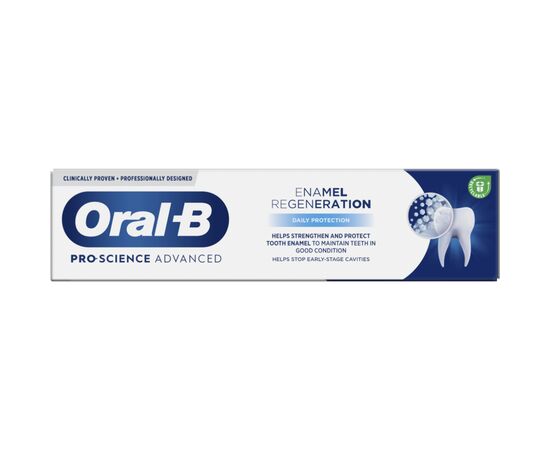 Зубна паста Oral-B Pro-Science Відновлення емалі Щоденний захист 75 мл (8001090247544), зображення 3 Зубна паста Oral-B Pro-Science Відновлення емалі Щоденний захист 75 мл (8001090247544), зображення 3