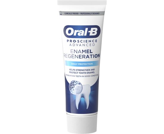 Зубна паста Oral-B Pro-Science Відновлення емалі Щоденний захист 75 мл (8001090247544), зображення 4 Зубна паста Oral-B Pro-Science Відновлення емалі Щоденний захист 75 мл (8001090247544), зображення 4