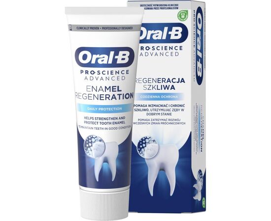 Зубна паста Oral-B Pro-Science Відновлення емалі Щоденний захист 75 мл (8001090247544) Зубна паста Oral-B Pro-Science Відновлення емалі Щоденний захист 75 мл (8001090247544)